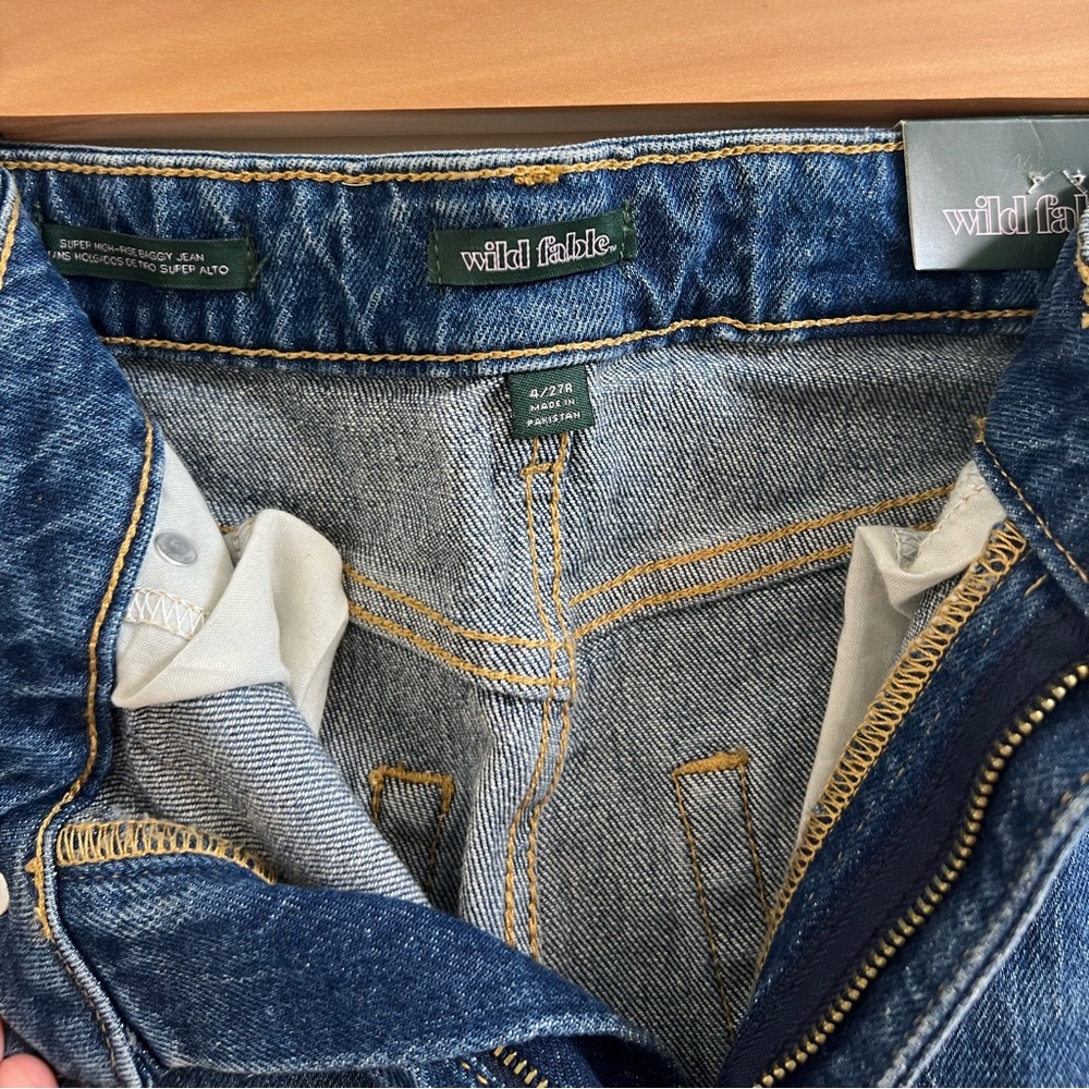 Super High-Rise Distressed Baggy Jean - Picture 5 of 8